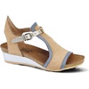 Nude Nubuck/Feathery Blue Nubuck/Gold Lthr