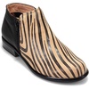 Tan Zebra Suede/Soft Black Lthr