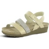 Champagne Lthr/Beige W/Silver Rivets