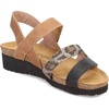 Latte Brown Lthr/Soft Brown Lthr W/Brown/Cheetah Rivets