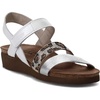 White Pearl Lthr/Soft Silver Lthr W/Beige/Cheetah Rivets