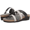 image:imageNAOT Womens Roxanna SandalBlack FabricGloss Black StretchLight Gray Stretch