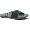 image:imageNaot Womens Primrose Mary Jane FlatMetallic Onyx LeatherBlack Elastic