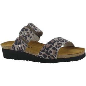 image:imageNAOT Footwear Ashley Womens Slide with Cork Footbed and Arch Comfort and Support  Rhinestone Slip On Lightweight and Perfect for TravelCheetah Suede