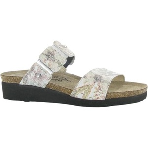 image:imageNAOT Footwear Ashley Womens Slide with Cork Footbed and Arch Comfort and Support  Rhinestone Slip On Lightweight and Perfect for TravelFloral Lthr