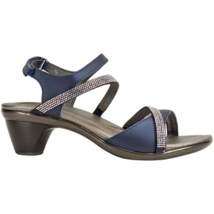 image:imageNAOT Footwear Innovate Womens Heel Rhinestone Sandal with Cork Footbed and Arch Support Footbed  Adjustable Ankle Strap  Comfort and Support  Lightweight and Perfect for TravelPolar Sea LthrNavy WClear Rhinestones