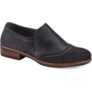 image:imageNAOT Footwear Mens Chief ShoeBlack Velvet NubuckSoft Black LthrOily Coal Nubuck
