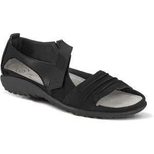 image:imageNAOT Footwear Papaki Womens Sandal with Cork Footbed and Arch Support Sandal With Removable Footbed  Comfort and Support   Slip Resistant Lightweight and Perfect for Travel  Medium FitBlack Patent LthrBlack Velvet Nubuck