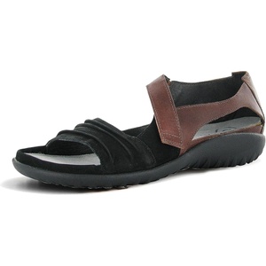 image:imageNAOT Footwear Papaki Womens Sandal with Cork Footbed and Arch Support Sandal With Removable Footbed  Comfort and Support   Slip Resistant Lightweight and Perfect for Travel  Medium FitBlack Velvet NubuckCinnamon Lthr
