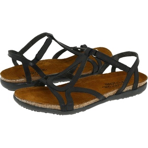 image:imageNAOT Footwear Womens Dorith Sandal with Cork Footbed and Arch Support Footbed  Adjustable Sandal With Backstrap  Comfort and Support  Lightweight and Perfect for Travel  Narrow to Medium FitBlack Raven Leather