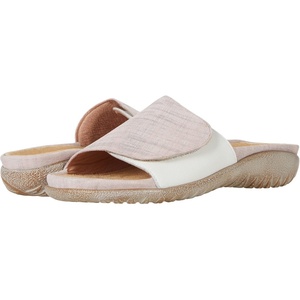 image:imageNAOT Footwear Womens Ipo sandalPink Linen LthrSoft White Lthr