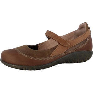 image:imageNAOT Footwear Womens Kirei Maryjane with Cork Footbed and Arch Comfort and Support  Lightweight and Perfect for Travel Removable FootbedAntique Brown SuedeSaddle Brown LthrGrecian Gold Lthr