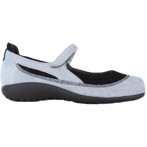 image:imageNAOT Footwear Womens Kirei Maryjane with Cork Footbed and Arch Comfort and Support  Lightweight and Perfect for Travel Removable FootbedBlack SuedeDenim Washed Suede