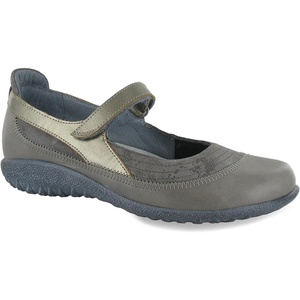 image:imageNAOT Footwear Womens Kirei Maryjane with Cork Footbed and Arch Comfort and Support  Lightweight and Perfect for Travel Removable FootbedGray Marble SuedeFoggy Gray LthrMirror Lthr