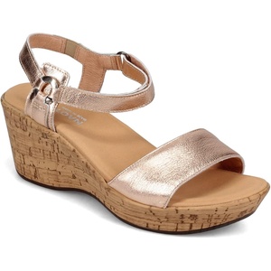 image:imageNAOT Footwear Womens Pier WedgeSoft Rose Gold Lthr
