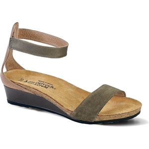 image:imageNAOT Footwear Womens Pixie SandalOily Olive SuedeArizona Tan LthrPewter Lthr