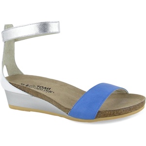 image:imageNAOT Footwear Womens Pixie SandalSapphire Blue LeatherWhite Pearl LeatherSoft Silver Leather