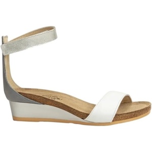 image:imageNAOT Footwear Womens Pixie SandalWhite LthrVintage Slate LthrSilver Luster Lthr
