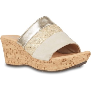 image:imageNAOT Footwear Womens Tiki WedgeBeige NubuckGold JuteRadiant Gold Lthr