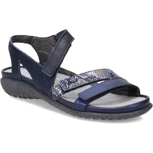image:imageNAOT Footwear Womens Whetu SandalPolar Sea LthrNavy Python LthrSoft Ink Lthr
