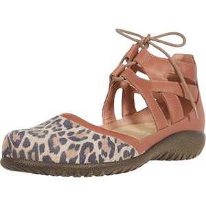 image:imageNAOT Footwears Womens Laceup Kata ShoeCheetah SuedeMocha Rose Lthr