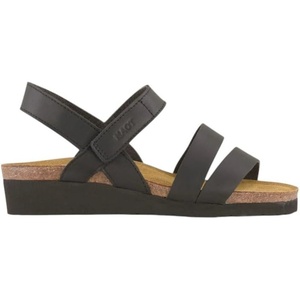 image:imageNAOT Kayla Womens Sandals  Supportive 3Strap Design with Backstrap Cork amp Latex Footbed  Arch Support  TravelFriendly Comfortable Walking Sandals for AllDay WearBlack Matte Leather