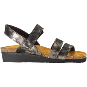 image:imageNAOT Kayla Womens Sandals  Supportive 3Strap Design with Backstrap Cork amp Latex Footbed  Arch Support  TravelFriendly Comfortable Walking Sandals for AllDay WearMetallic Onyx Lthr