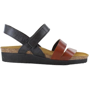 image:imageNAOT Kayla Womens Sandals  Supportive 3Strap Design with Backstrap Cork amp Latex Footbed  Arch Support  TravelFriendly Comfortable Walking Sandals for AllDay WearBrown Night Black Combination