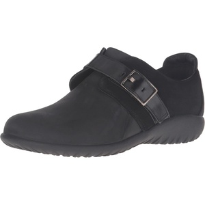 image:imageNAOT Tane ShoeCoalBlackMadrasShiny Black Leather