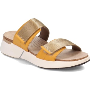image:imageNAOT Womens Calliope SandalMarigold LthrYellow Woven Strap