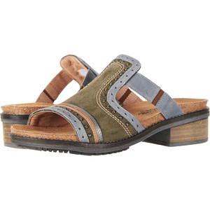 image:imageNAOT Womens NiftyOily Olive SuedeVintage Smoke LthrMirror LthrLatte Brown Lthr