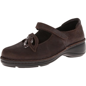 image:imageNaot Womens Primrose Mary Jane FlatMine Brown LeatherShiitake Patent Leather