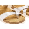 image:imageNAOT Footwear Fresno Womens Toe Loop Slide Sandal with Cork Footbed and Arch Support  Buckle  Comfort and Support  Lightweight and Perfect for Travel  Medium to Wide FitSoft Silver