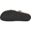 image:imageNAOT Footwear Fresno Womens Toe Loop Slide Sandal with Cork Footbed and Arch Support  Buckle  Comfort and Support  Lightweight and Perfect for Travel  Medium to Wide FitSoft Black LthrTaupe Gray Suede
