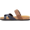 image:imageNAOT Footwear Fresno Womens Toe Loop Slide Sandal with Cork Footbed and Arch Support  Buckle  Comfort and Support  Lightweight and Perfect for Travel  Medium to Wide FitSoft Ink LthrAntique Brown Suede