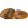image:imageNAOT Footwear Fresno Womens Toe Loop Slide Sandal with Cork Footbed and Arch Support  Buckle  Comfort and Support  Lightweight and Perfect for Travel  Medium to Wide FitLatte Brown LthrOily Olive Suede