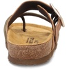 image:imageNAOT Footwear Fresno Womens Toe Loop Slide Sandal with Cork Footbed and Arch Support  Buckle  Comfort and Support  Lightweight and Perfect for Travel  Medium to Wide FitLatte Brown LthrOily Olive Suede