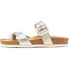 image:imageNAOT Footwear Fresno Womens Toe Loop Slide Sandal with Cork Footbed and Arch Support  Buckle  Comfort and Support  Lightweight and Perfect for Travel  Medium to Wide FitSoft Silver