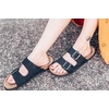 image:imageNAOT Footwear Santa Barbara Womens Slide with Cork Footbed and Arch Comfort and Support  Slip On Lightweight and Perfect for TravelBlack Nubuck