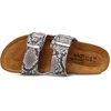 image:imageNAOT Footwear Santa Barbara Womens Slide with Cork Footbed and Arch Comfort and Support  Slip On Lightweight and Perfect for TravelGray Cobra Lthr