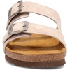 image:imageNAOT Footwear Santa Barbara Womens Slide with Cork Footbed and Arch Comfort and Support  Slip On Lightweight and Perfect for TravelSand Stone Suede