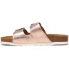 image:imageNAOT Footwear Santa Barbara Womens Slide with Cork Footbed and Arch Comfort and Support  Slip On Lightweight and Perfect for TravelSoft Rose Gold Leather