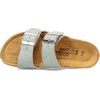 image:imageNAOT Footwear Santa Barbara Womens Slide with Cork Footbed and Arch Comfort and Support  Slip On Lightweight and Perfect for TravelTeal Linen Lthr