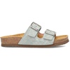 image:imageNAOT Footwear Santa Barbara Womens Slide with Cork Footbed and Arch Comfort and Support  Slip On Lightweight and Perfect for TravelTeal Linen Lthr