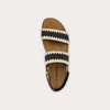 image:imageNAOT Footwear Womens Dylan SandalSoft Black LeatherBlackIvory Stretch