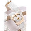 image:imageNAOT Footwear Womens Nashville SandalPlatinum Striped SuedeRadiant Gold Leather