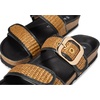image:imageNAOT Footwear Womens Nashville SandalSoft Black LeatherGolden Brown Raffia