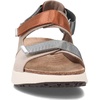 image:imageNAOT Footwear Womens Odyssey SandalBeige Lizard LeatherSoft Chestnut LeatherSoft Silver Leather