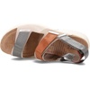 image:imageNAOT Footwear Womens Odyssey SandalBeige Lizard LeatherSoft Chestnut LeatherSoft Silver Leather