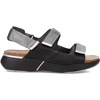 image:imageNAOT Footwear Womens Odyssey SandalSoft Black LthrSterling LthrSoft Silver Lthr